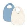 Konges Sløjd 2-Pack Lätzchen, Navy Dot/Rain Washed