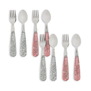 Konges Sløjd 8 - Pak Bestiksæt, Sparkling Blush/Sparkling Blue