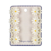 Konges Sløjd 8 - Pak Daisy Mini Hår Klemmer, Antique White