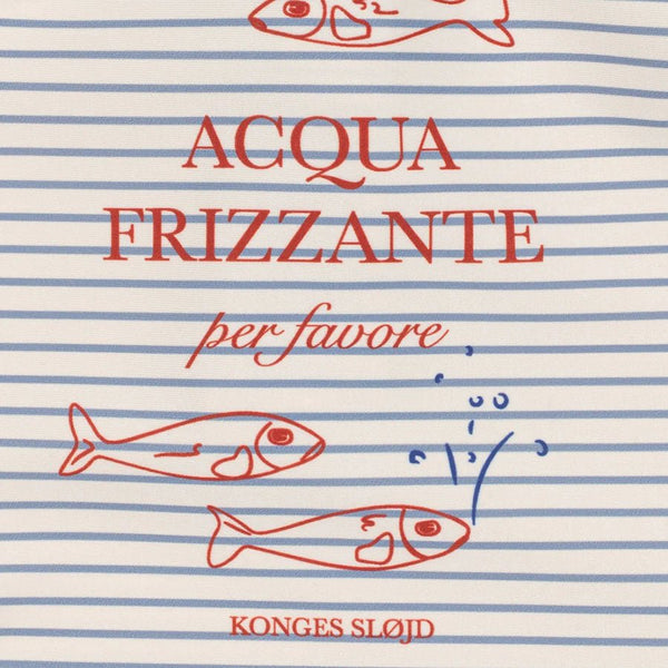 Konges Sløjd Aster Onesie, Stripe Blue