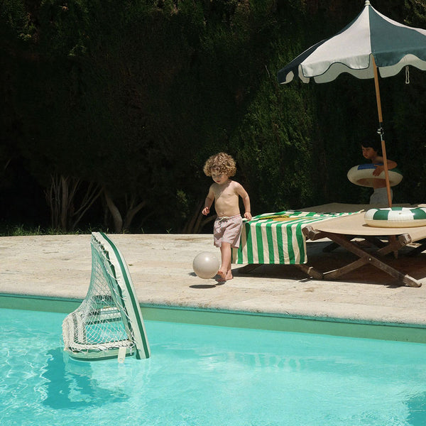 Aufpustbares Tor mit Ball in Green Stripe