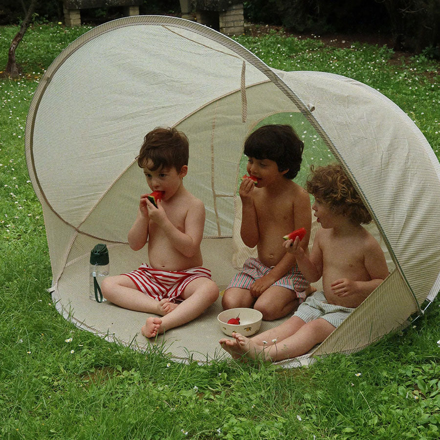 Pop-Up Zelt UV50+ in Tea Stripe