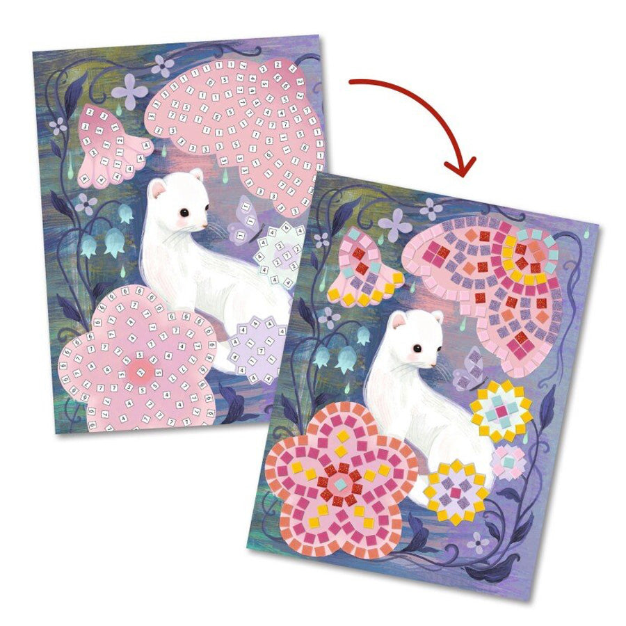 Kreatives Mosaik „Waldtiere“