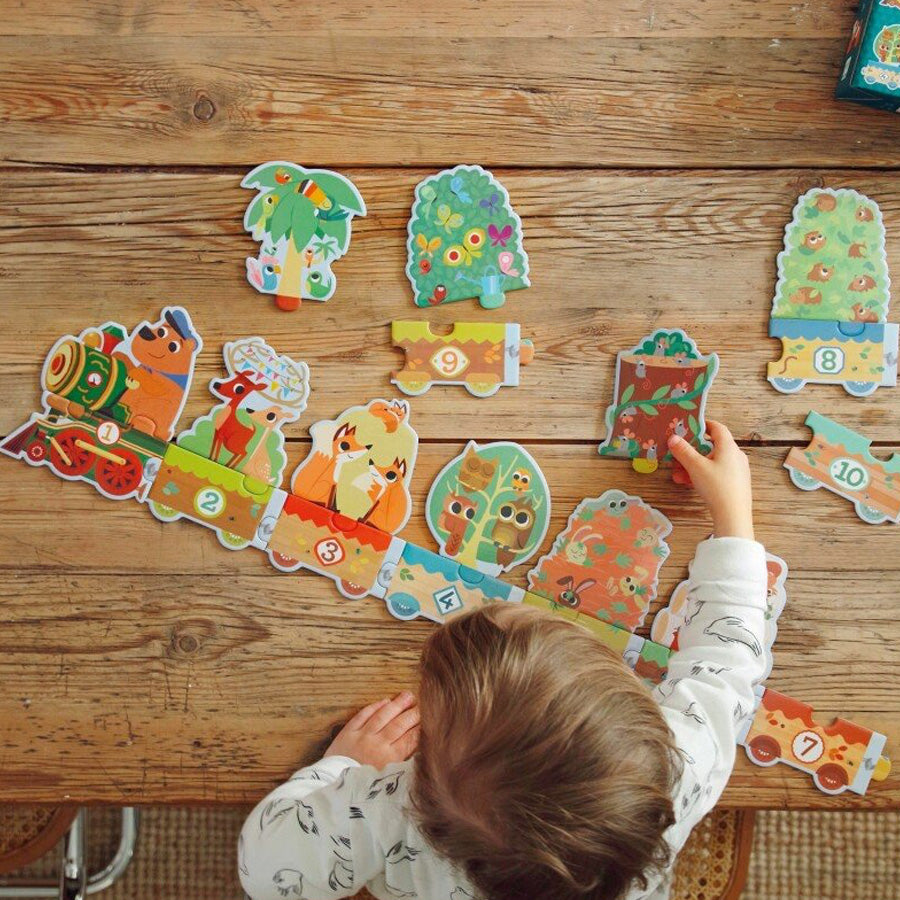 Lærepuslespil "Jeg Tæller"