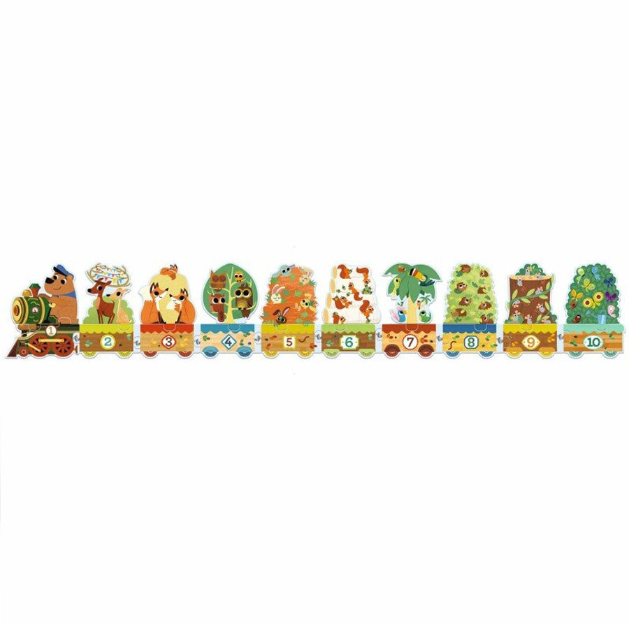 Lærepuslespil "Jeg Tæller"