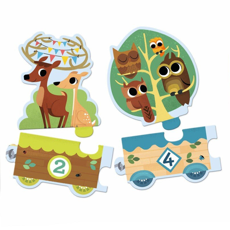 Lærepuslespil "Jeg Tæller"