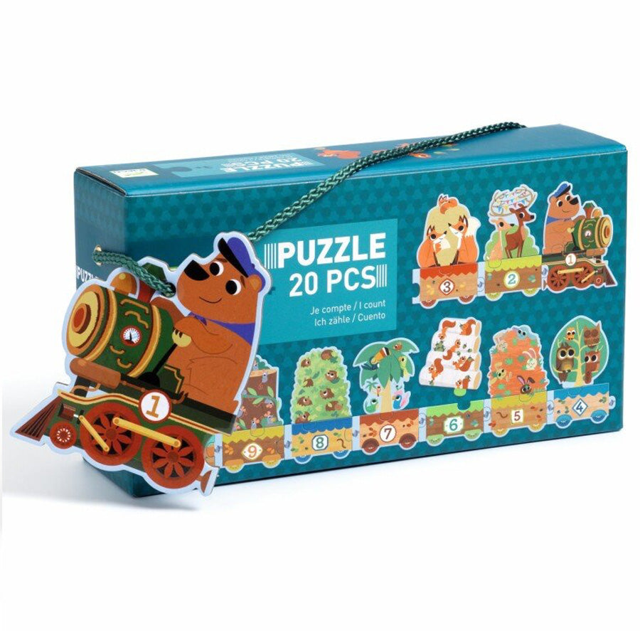 Lærepuslespil "Jeg Tæller"