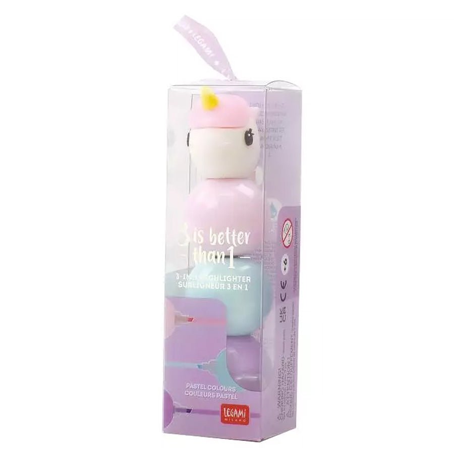 Legami 3 - i - 1 Highlighters, Enhjørning