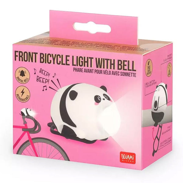 Legami Cykellygte Med Digital Ringklokke, Panda