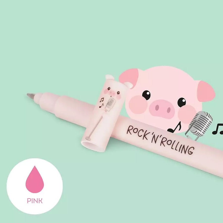 Legami Erasable Gelpen, 4 - pak - Farm Sweet Farm