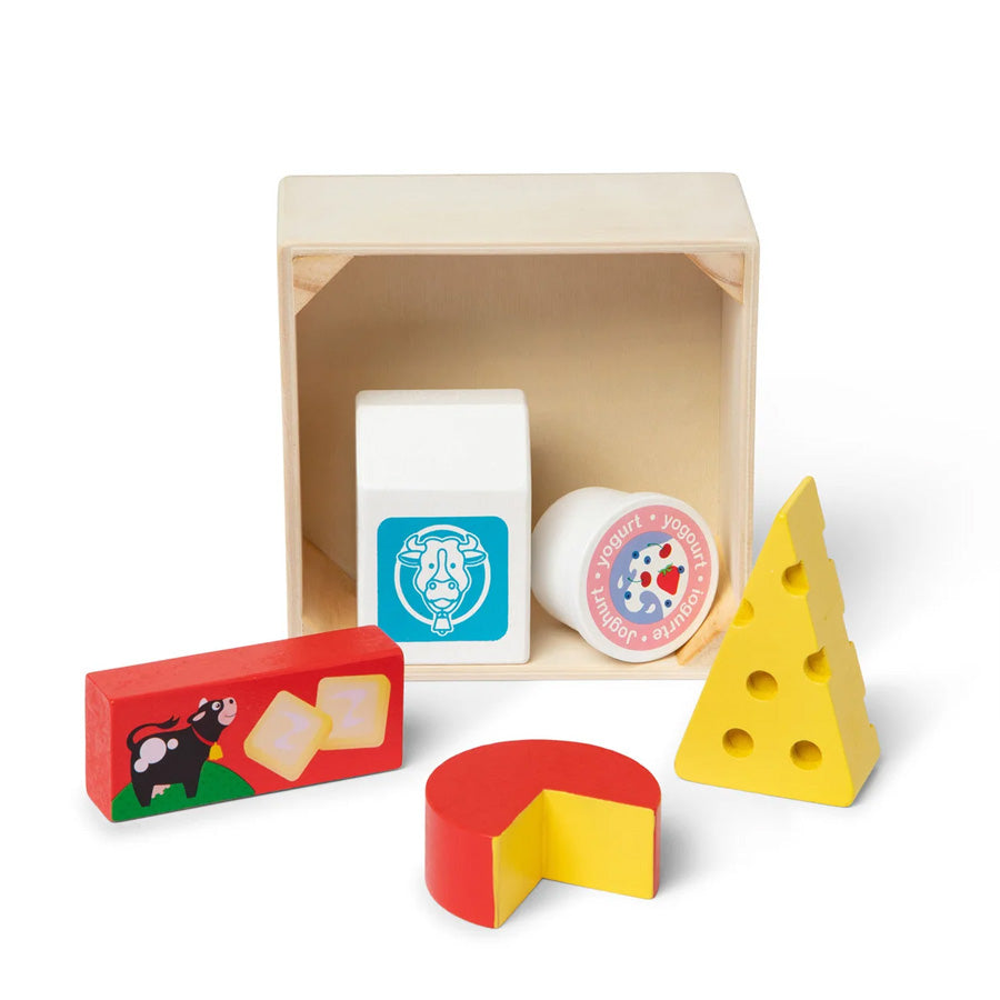 Spielessen: Molkerei aus Holz