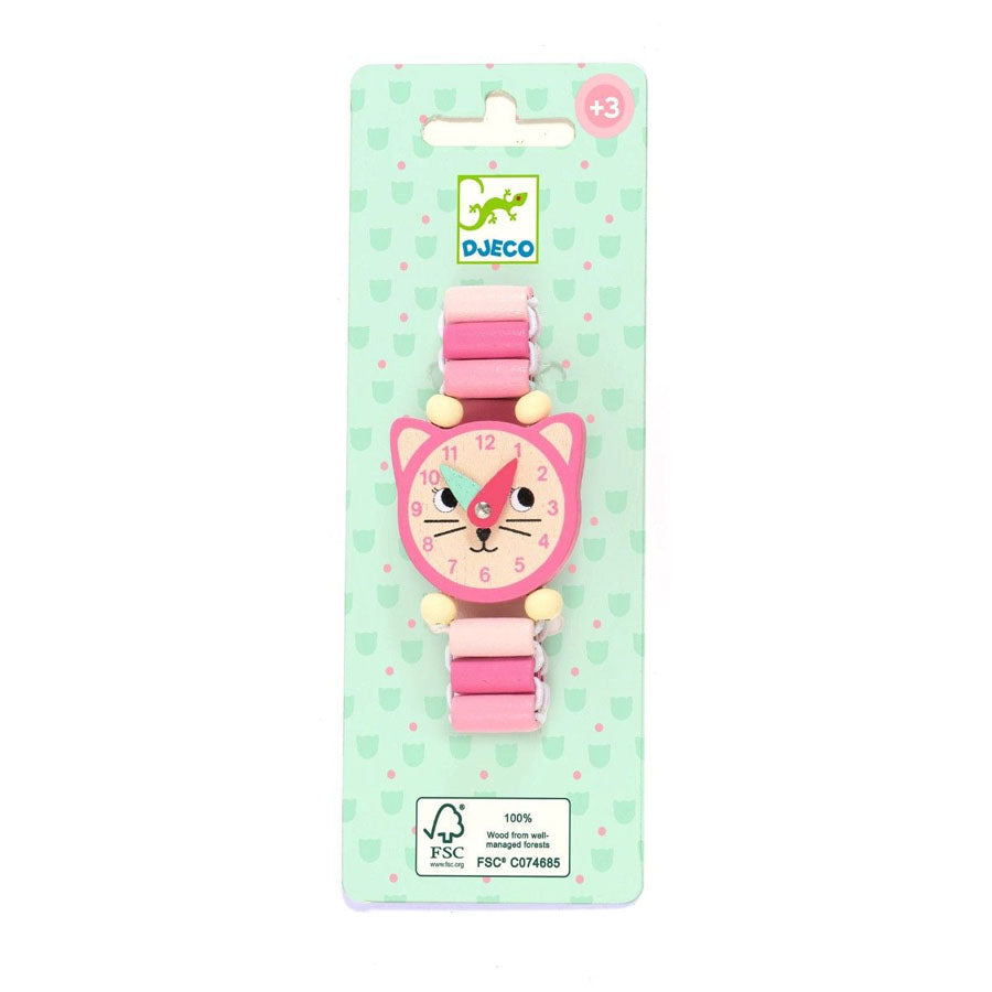 Spieluhr aus Holz in rosa