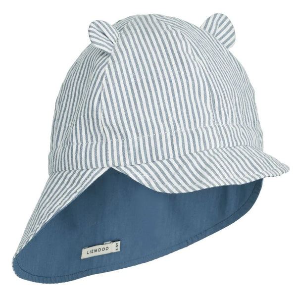 Liewood Gorm Sonnenhut mit Ohren, Blue Wave/Creme De La Creme