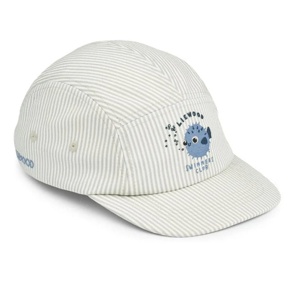 Rory Seersucker Kappe in Peppermint und Sandy