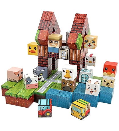 Magnetiske Byggeklodser Bondgården fra Toys by Tildas
