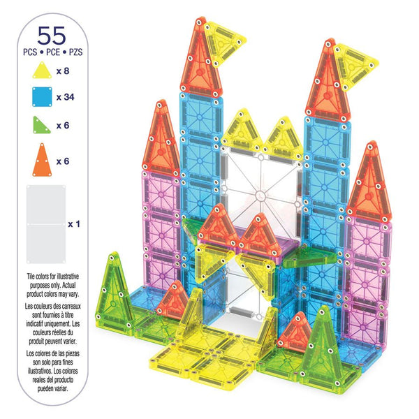 Magna Tiles Magnetisches microMAGS Deluxe Reise-Set (55 Teile)