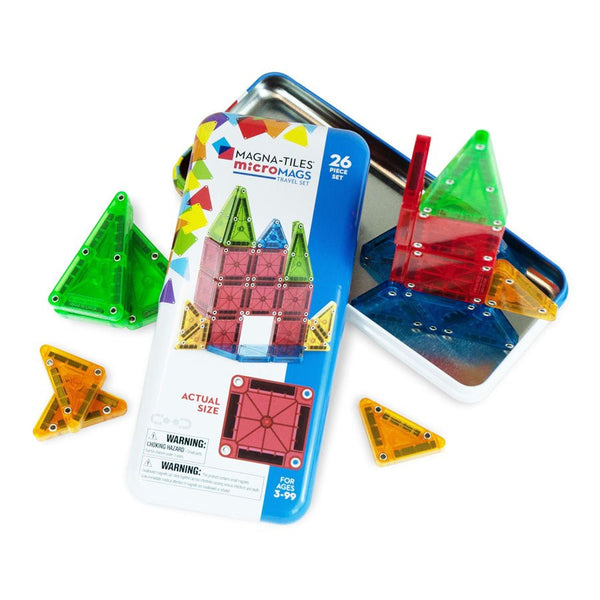 Magna Tiles Magnetisches microMAGS Reise-Set (26-teilig)