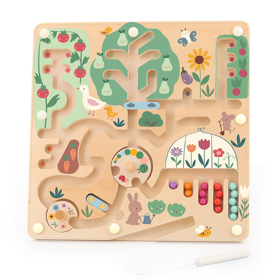 Magnetisches Labyrinth mit Garten