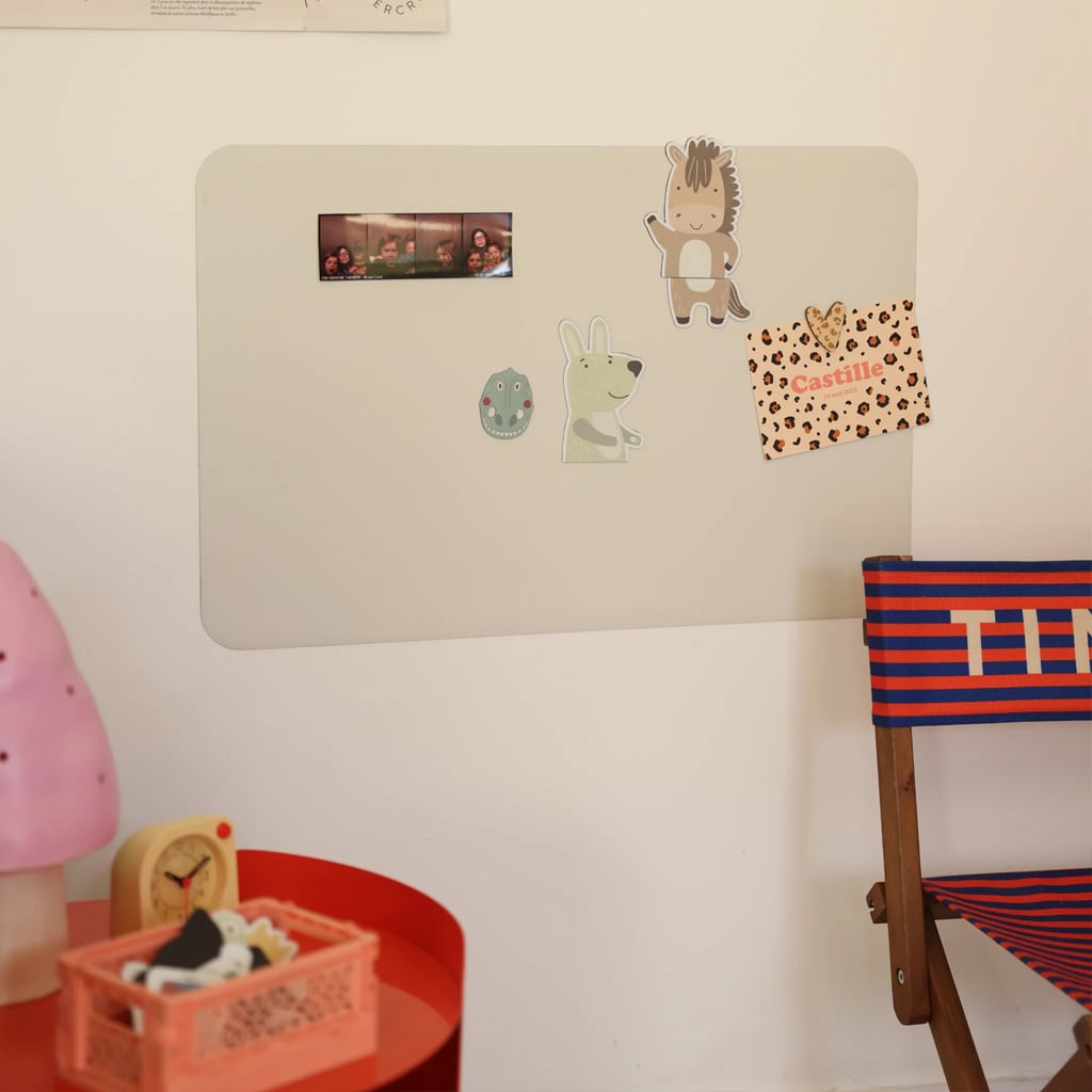 Magnetisk Rektangulær Tavle Lin Beige S (38cm x 58cm)