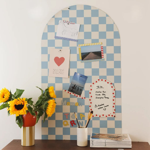 Magnetisk Tavle MagnéTique Arche Damier Bleu (1m x 58cm)