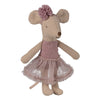 Ballerina-Maus kleine Schwester lila