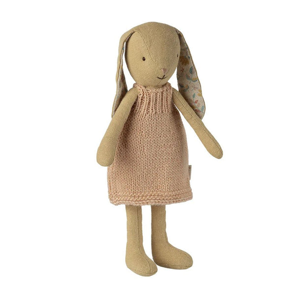 Maileg Hase mit Strickkleid (Größe 1), Creme