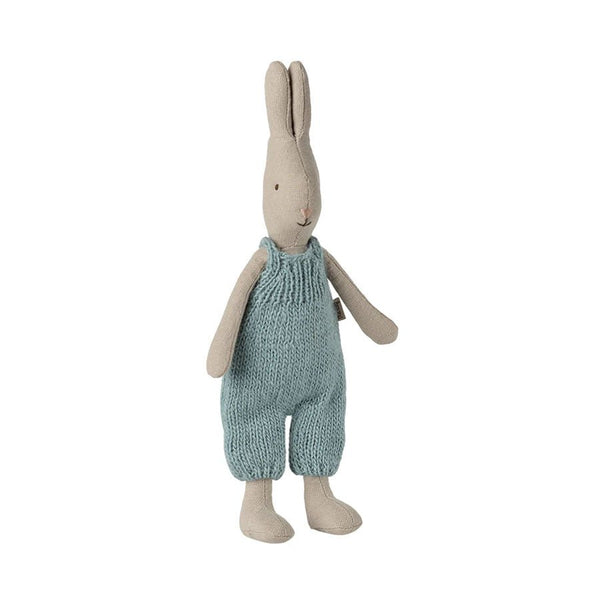 Maileg Klassischer Hase mit Strickoverall (Größe 1)