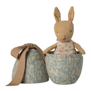 Maileg Kleines Osterei mit Mikro-Hase in Hellblau