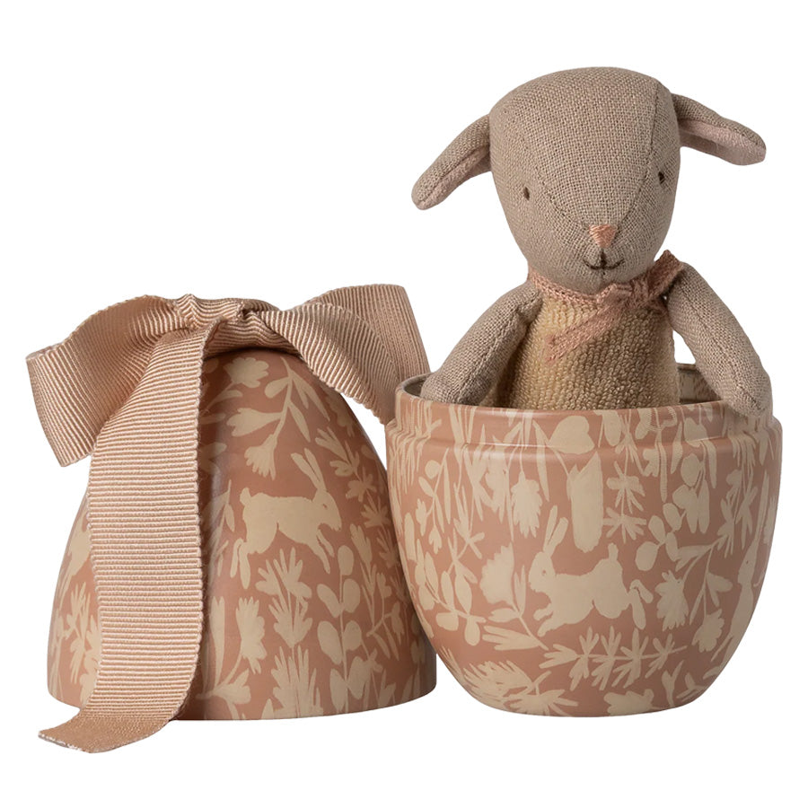 Maileg Kleines Osterei mit Mikro-Lamm in Rosa