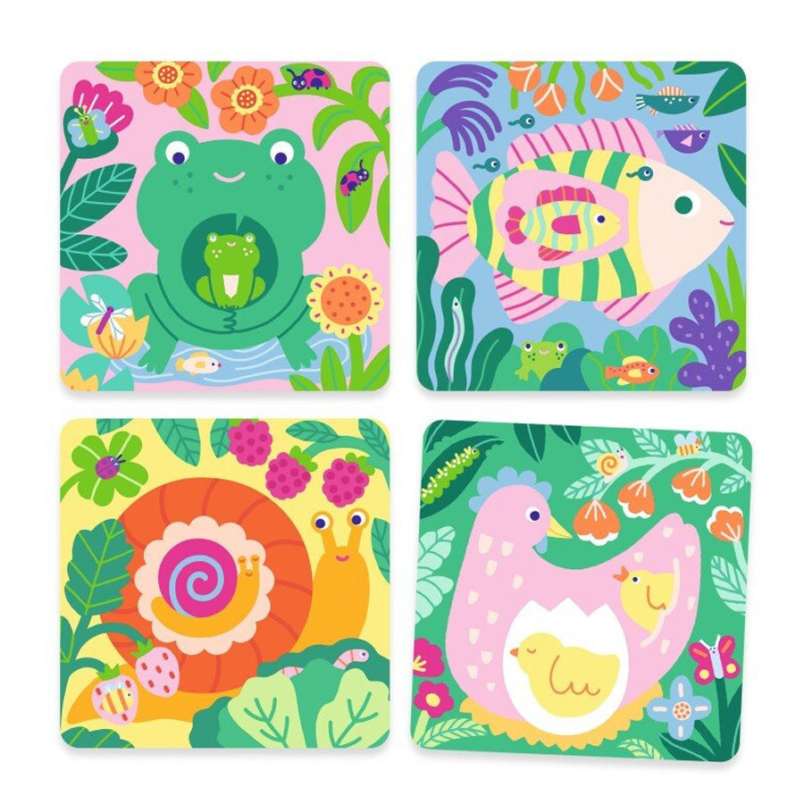 Zauber-Malbilder"Tiere im Garten"