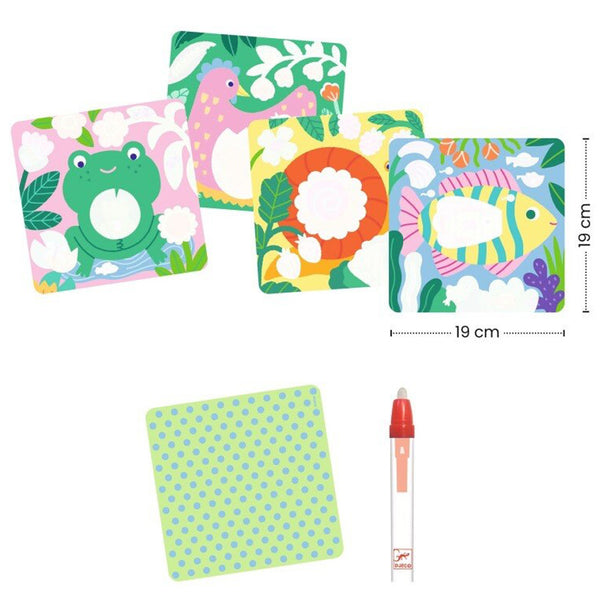 Zauber-Malbilder"Tiere im Garten"