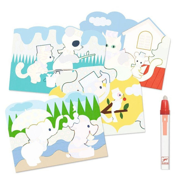 Mal med Vand "Skjult Udenfor"