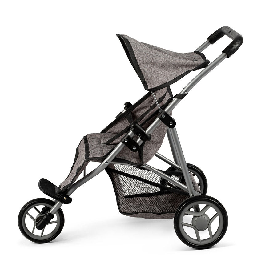 Mamamemo Tvillingeklapvogn, Grå