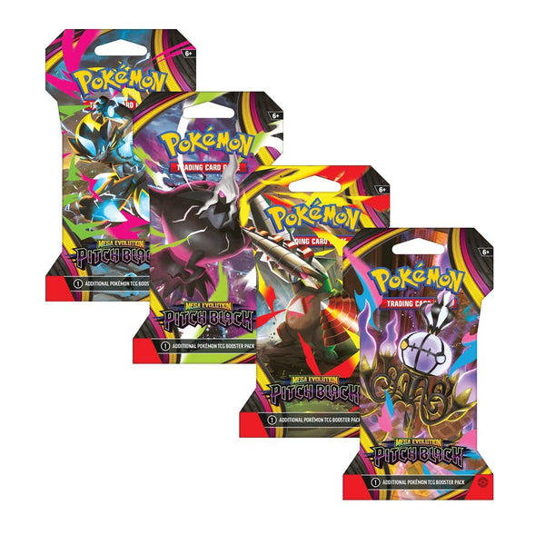 Mega Evolution Pitch Black ME05 Sleeved Booster