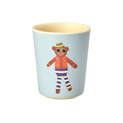 Melaminbecher mit Affenmotiv mattiert (150 ml)