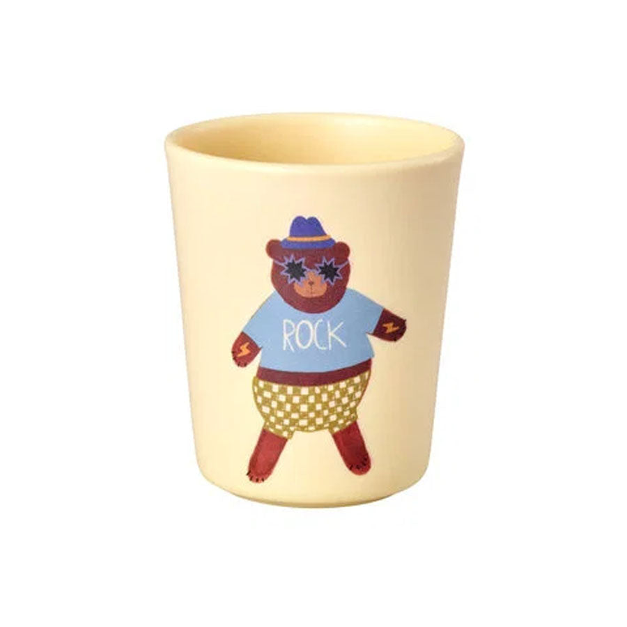 Melaminbecher mit Bärenmotiv, matt (150 ml)