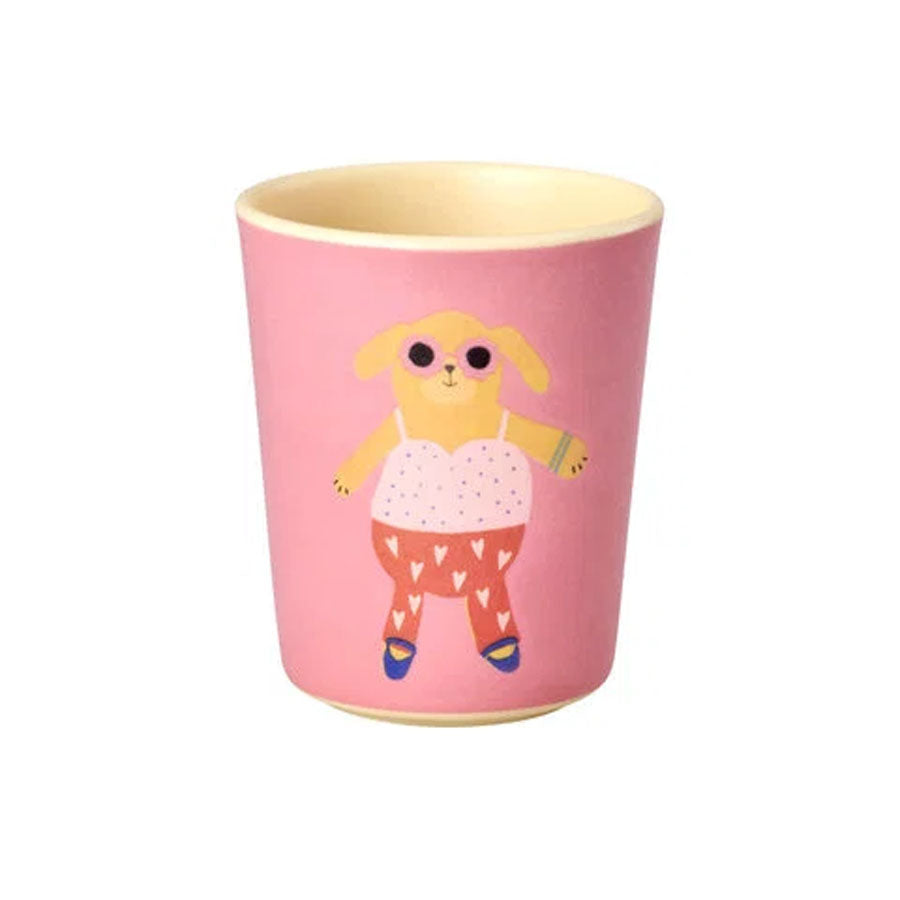 Melaminbecher mit Hundemotiv, matt (150 ml)