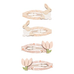 Mimi & Lula 4 Haarspangen, Bunny & Flower - Easter