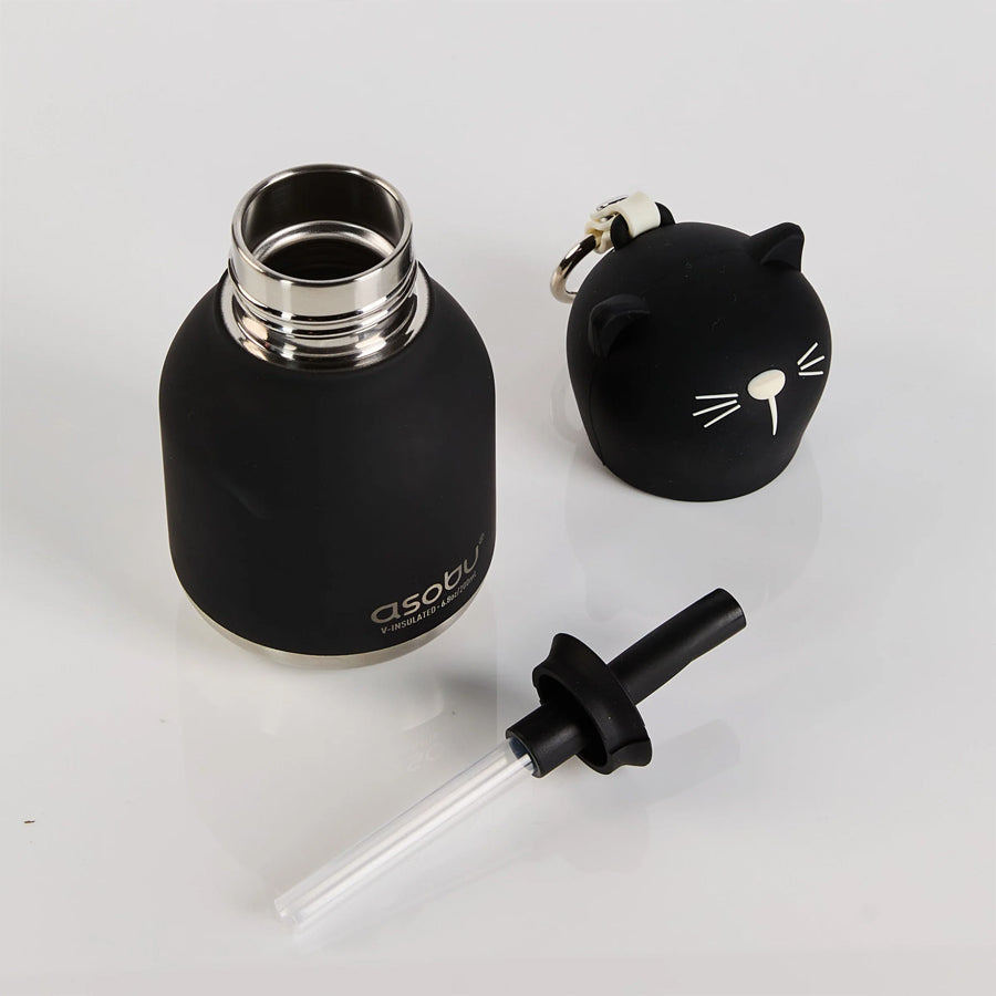 Mini Besties Trinkflasche schwarze Katze