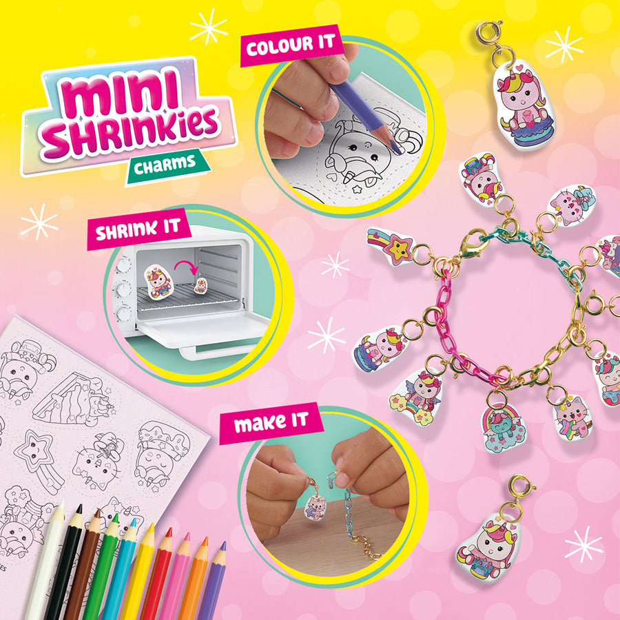 Mini Shrinkies Charms mit Süßen Einhörnern