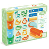 Knete und Formen in Pastell