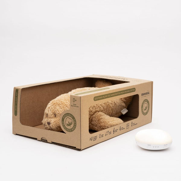 Organic Humming Sæl med Lampe i Cappuccino
