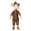 Maus mit Latzhose und Pullover (Medium)