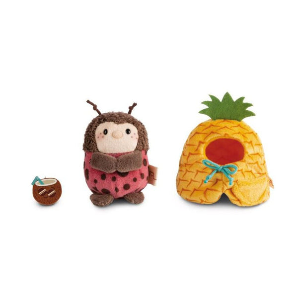 MyMochi Nici Marienkäfer Dozz im Ananas- und Kokosnusskostüm (8 cm)