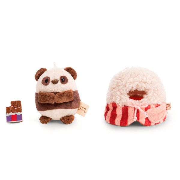 MyMochi Nici Panda Kono im Popcorn- und Schokoladenkostüm (8 cm) 