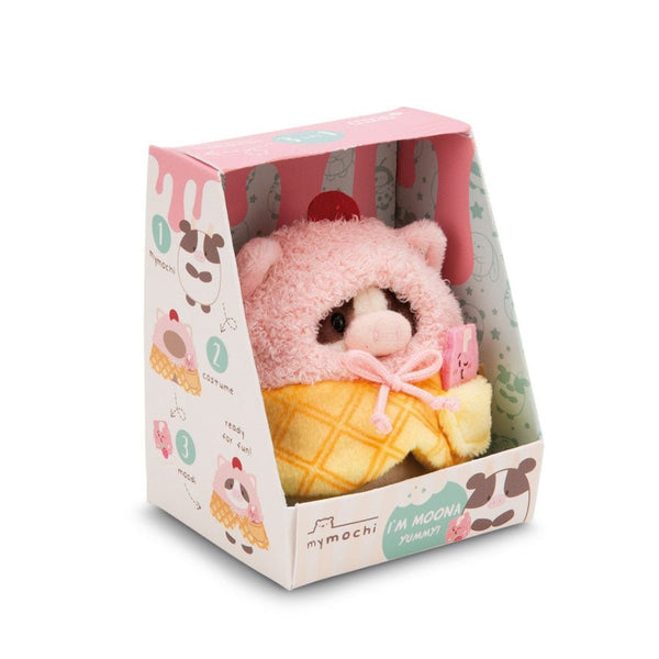 MyMochi Nici Kuh Moona im Softeis- und Milchshakekostüm (8 cm)