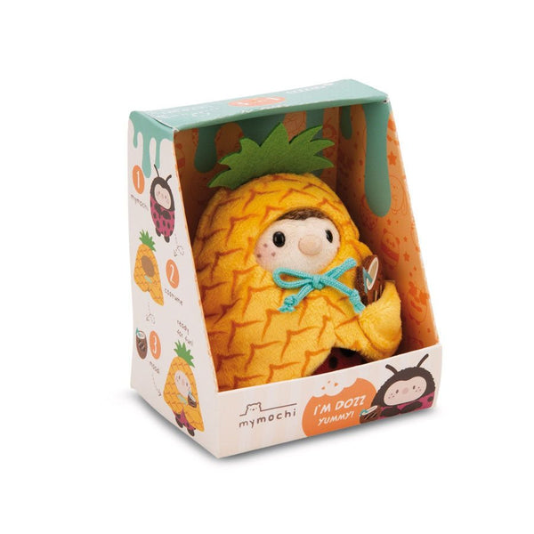 MyMochi Nici Marienkäfer Dozz im Ananas- und Kokosnusskostüm (8 cm)