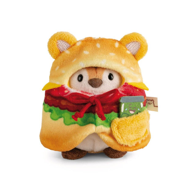 MyMochi Nici Tiger Tiggy im Hamburger- und Essiggurkekostüm (8 cm)