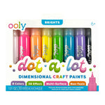 OOLY - 3D Effekt Punktmalerei 8 Stk, Dot-a-lot bright