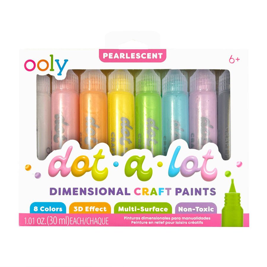 OOLY - 3D Effekt Prikmaling 8 Stk, Pearlescent